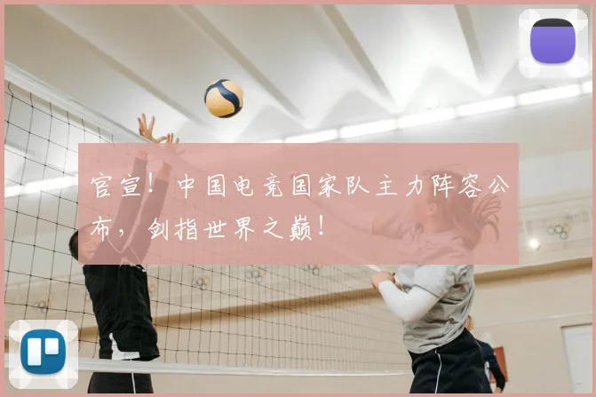 官宣!中国电竞国家队主力阵容公布,剑指世界之巅!